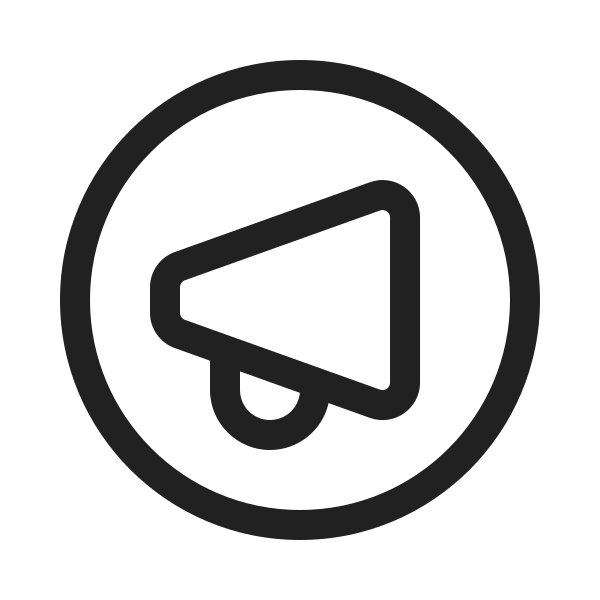 Ic Fluent Megaphone Circle 20 Regular