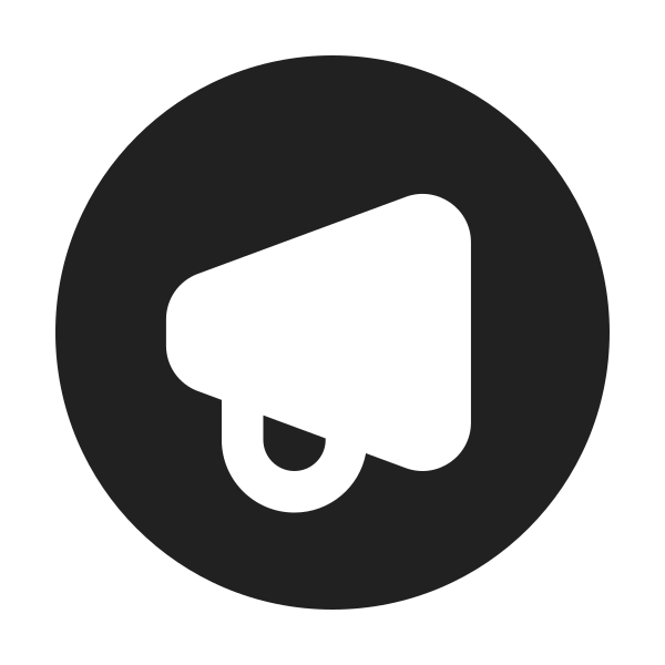 Ic Fluent Megaphone Circle 24 Filled