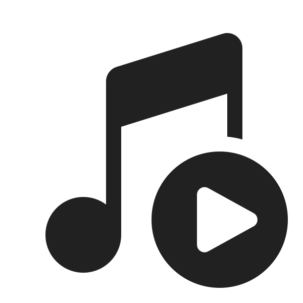 Ic Fluent Music Note 2 Play 20 Filled