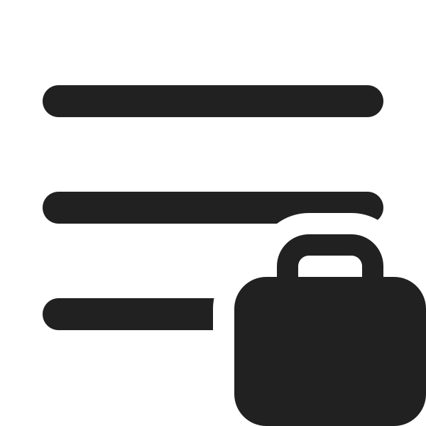 Ic Fluent Navigation Briefcase 20 Filled