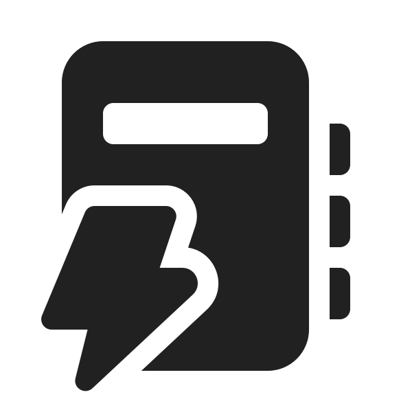 Ic Fluent Notebook Lightning 20 Filled