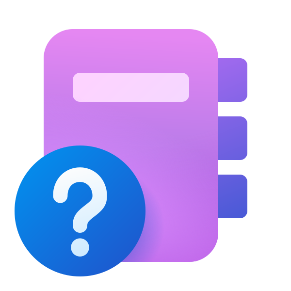 Ic Fluent Notebook Question Mark 20 Color