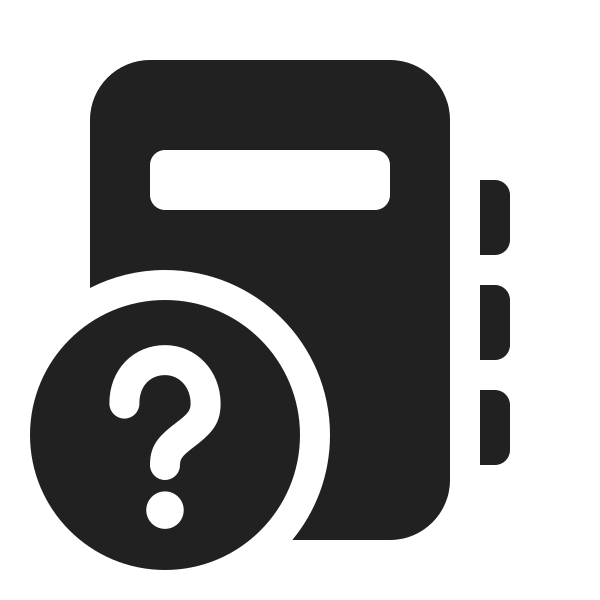 Ic Fluent Notebook Question Mark 20 Filled
