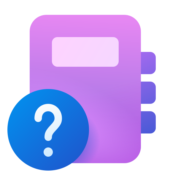 Ic Fluent Notebook Question Mark 24 Color