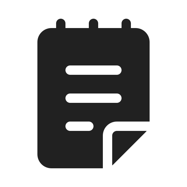 Ic Fluent Notepad 20 Filled