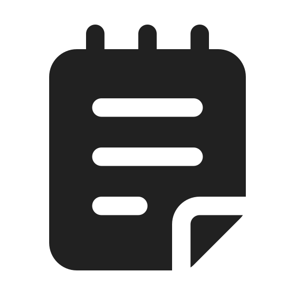Ic Fluent Notepad 24 Filled