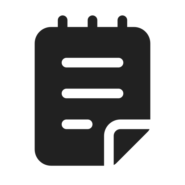 Ic Fluent Notepad 48 Filled