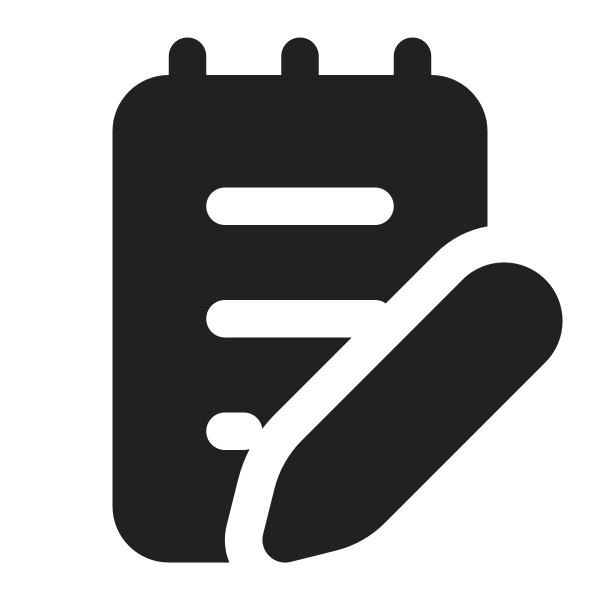 Ic Fluent Notepad Edit 16 Filled