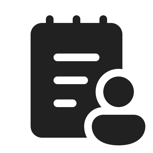 Ic Fluent Notepad Person 20 Filled