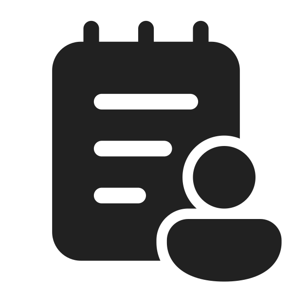 Ic Fluent Notepad Person 28 Filled