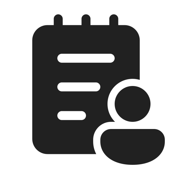 Ic Fluent Notepad Person 48 Filled