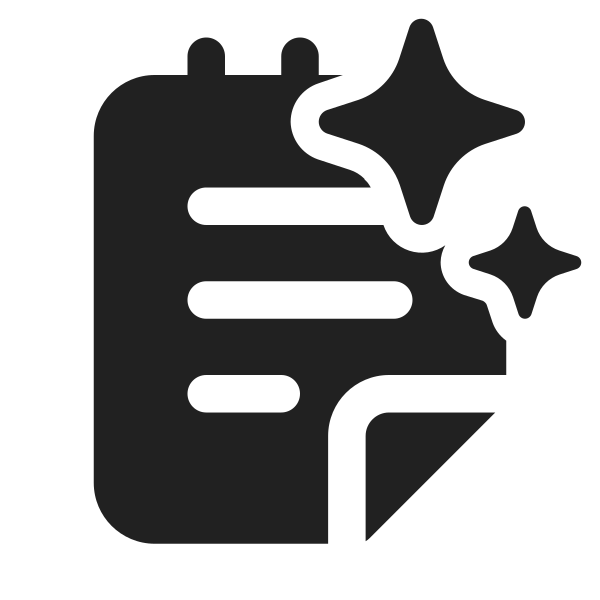 Ic Fluent Notepad Sparkle 32 Filled
