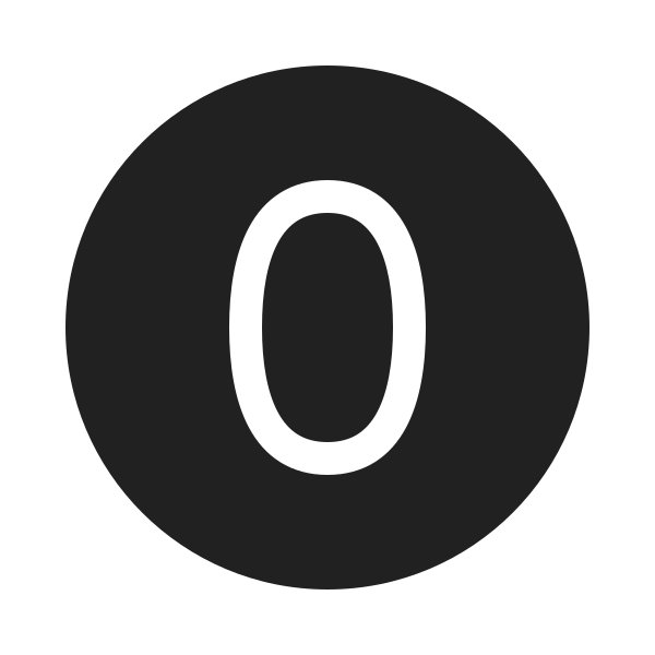 Ic Fluent Number Circle 0 20 Filled