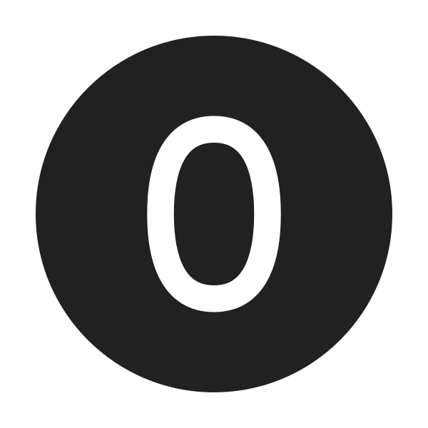 Ic Fluent Number Circle 0 24 Filled