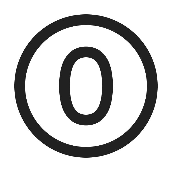 Ic Fluent Number Circle 0 24 Regular