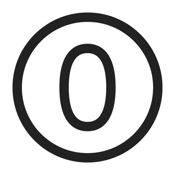 Ic Fluent Number Circle 0 28 Regular
