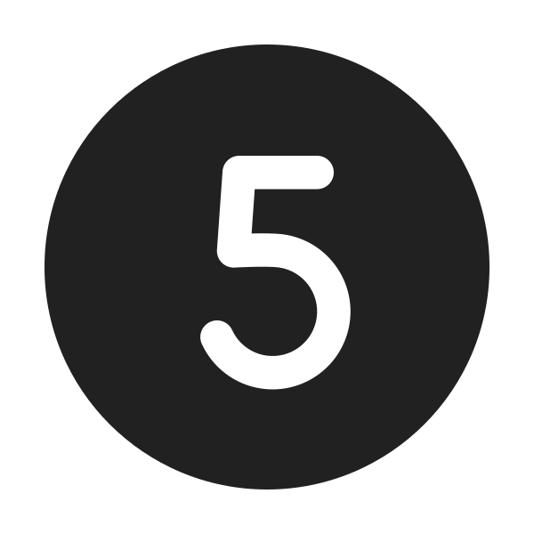 Ic Fluent Number Circle 5 24 Filled