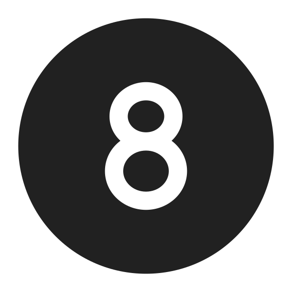 Ic Fluent Number Circle 8 16 Filled