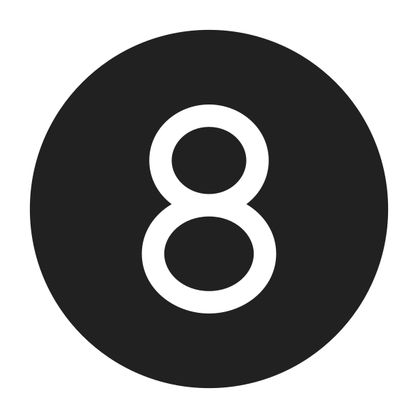 Ic Fluent Number Circle 8 28 Filled