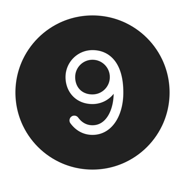 Ic Fluent Number Circle 9 48 Filled