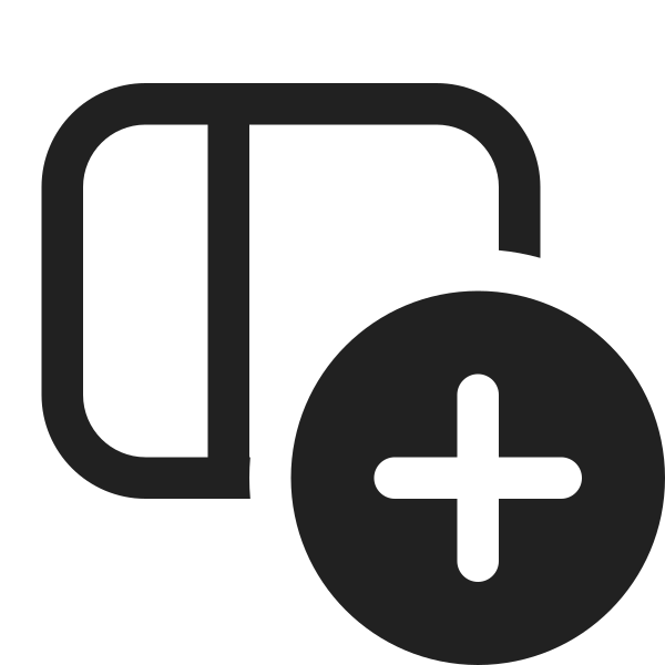 Ic Fluent Panel Left Add 16 Regular