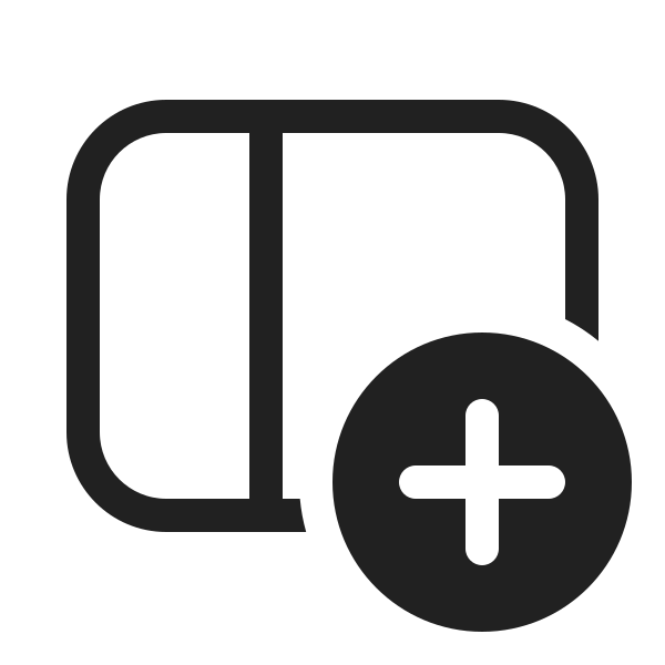 Ic Fluent Panel Left Add 20 Regular