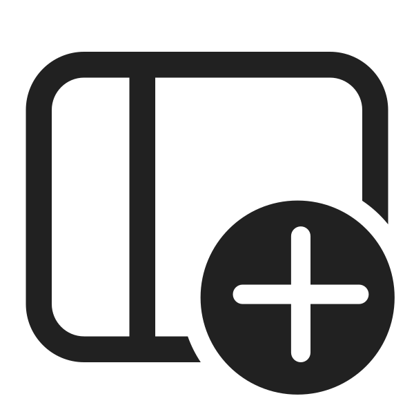 Ic Fluent Panel Left Add 32 Regular