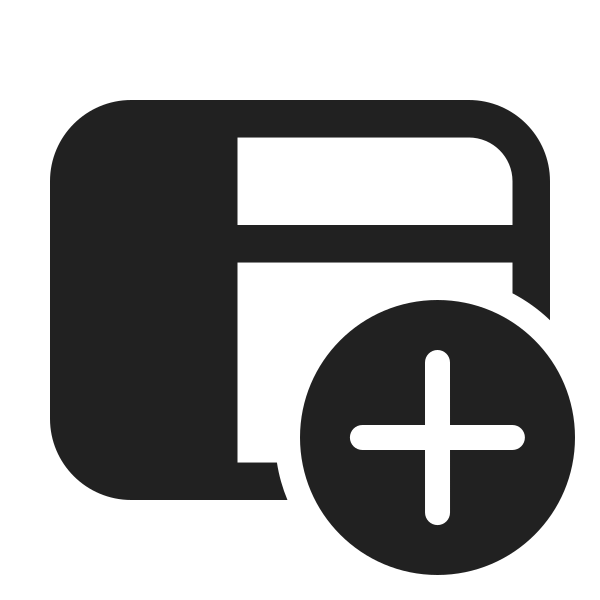 Ic Fluent Panel Left Header Add 24 Filled