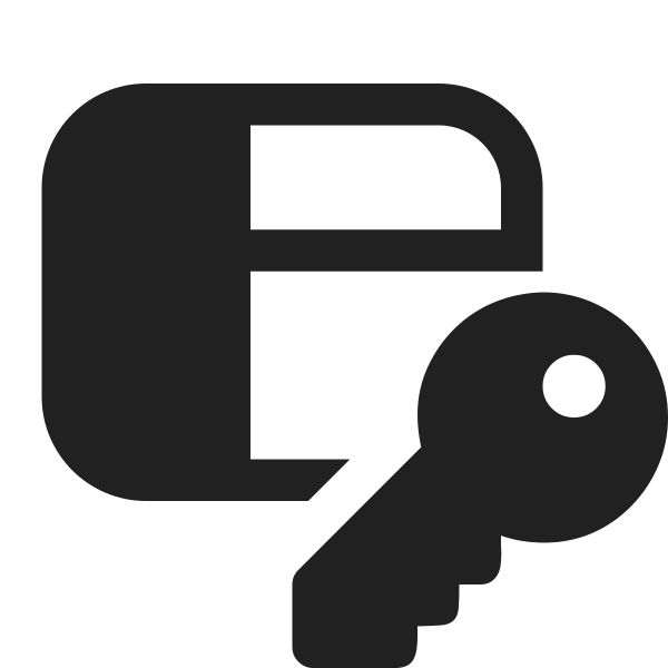 Ic Fluent Panel Left Header Key 16 Filled