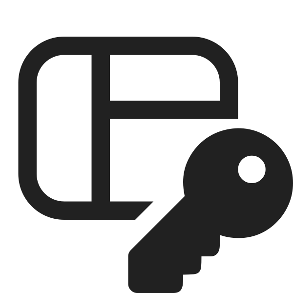Ic Fluent Panel Left Header Key 16 Regular