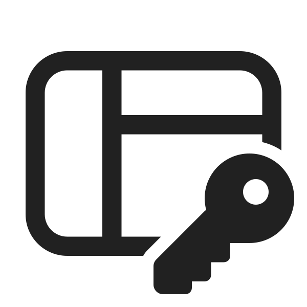 Ic Fluent Panel Left Header Key 24 Regular