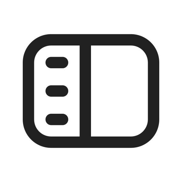 Ic Fluent Panel Left Text 16 Regular