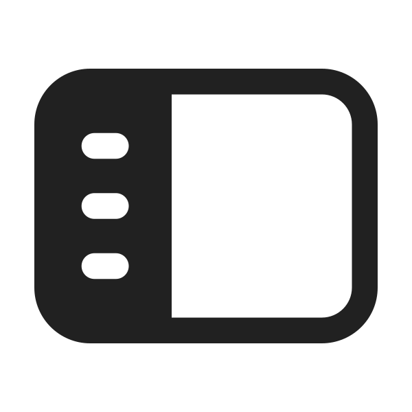 Ic Fluent Panel Left Text 24 Filled