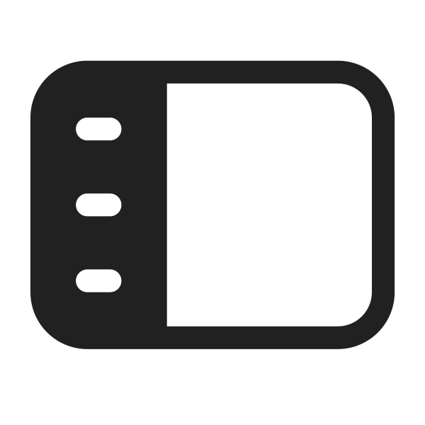 Ic Fluent Panel Left Text 28 Filled
