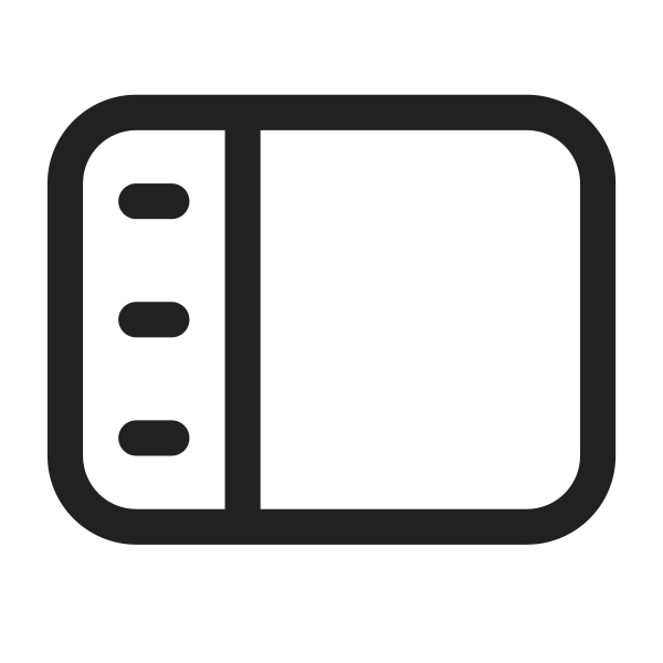 Ic Fluent Panel Left Text 28 Regular