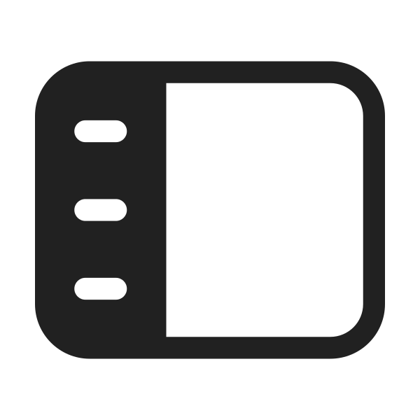Ic Fluent Panel Left Text 48 Filled