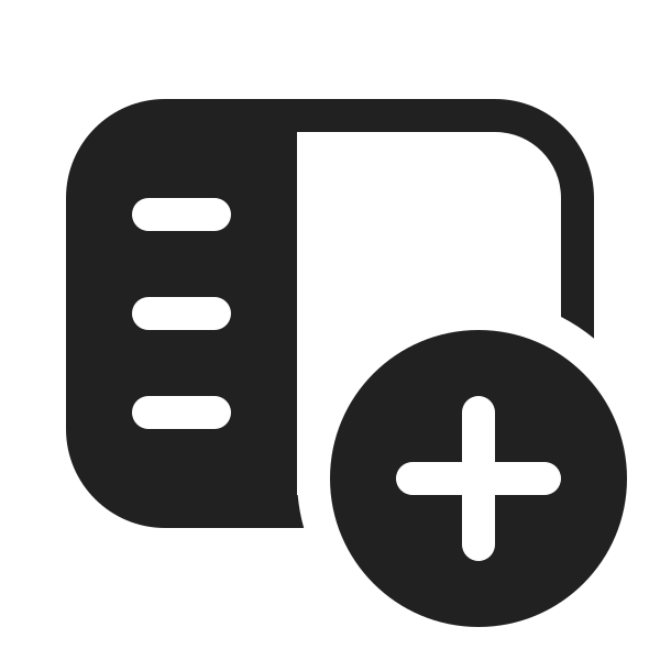 Ic Fluent Panel Left Text Add 20 Filled