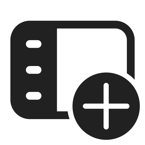 Ic Fluent Panel Left Text Add 28 Filled