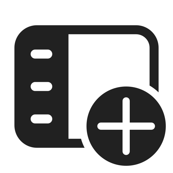 Ic Fluent Panel Left Text Add 48 Filled