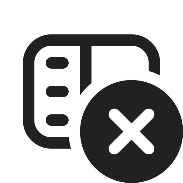 Ic Fluent Panel Left Text Dismiss 16 Regular