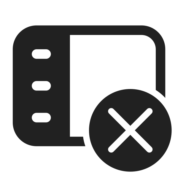 Ic Fluent Panel Left Text Dismiss 28 Filled