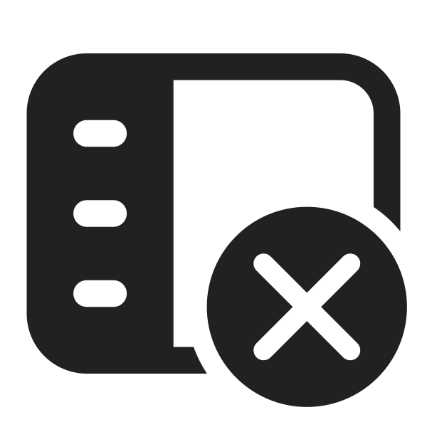 Ic Fluent Panel Left Text Dismiss 32 Filled