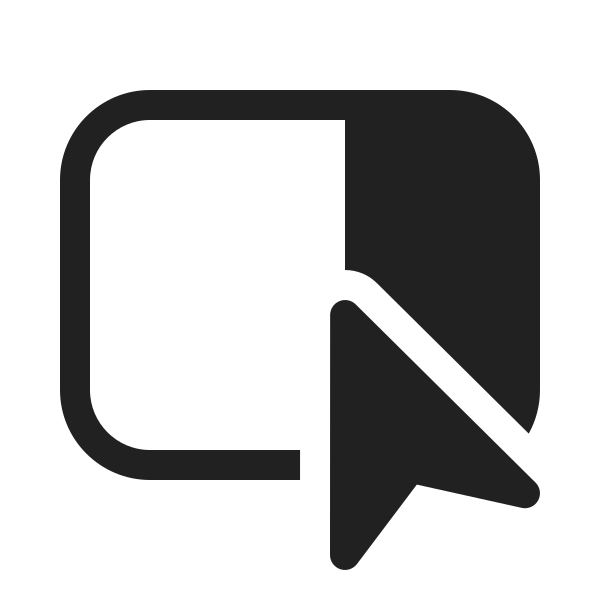 Ic Fluent Panel Right Cursor 20 Filled