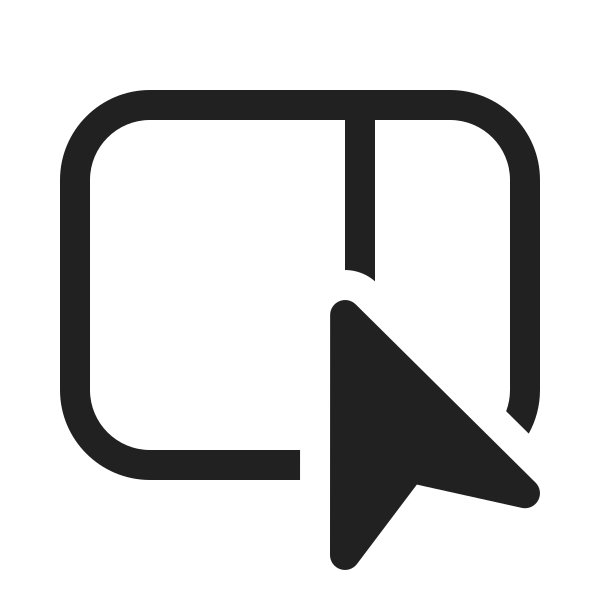 Ic Fluent Panel Right Cursor 20 Regular