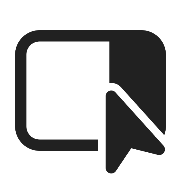 Ic Fluent Panel Right Cursor 24 Filled
