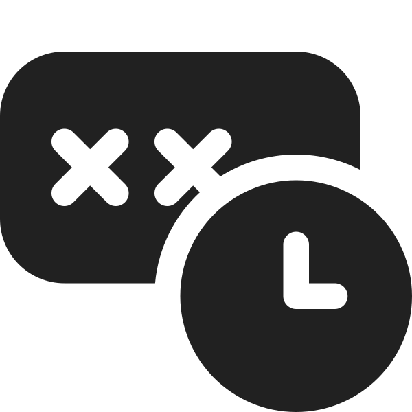 Ic Fluent Password Clock 16 Filled
