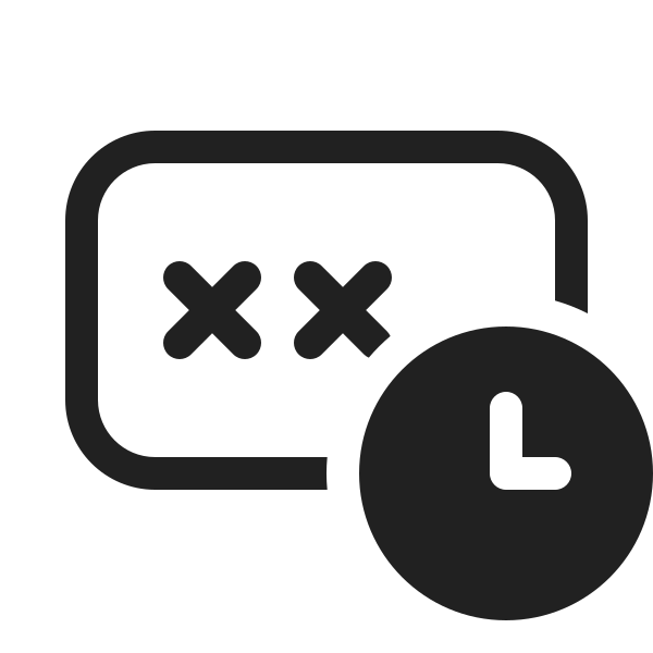 Ic Fluent Password Clock 20 Regular