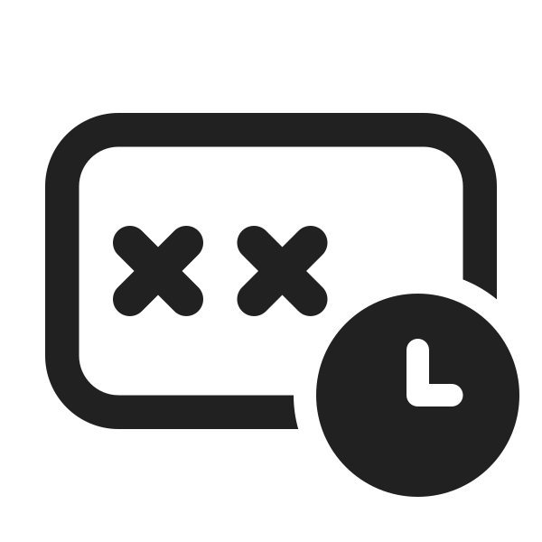 Ic Fluent Password Clock 24 Regular