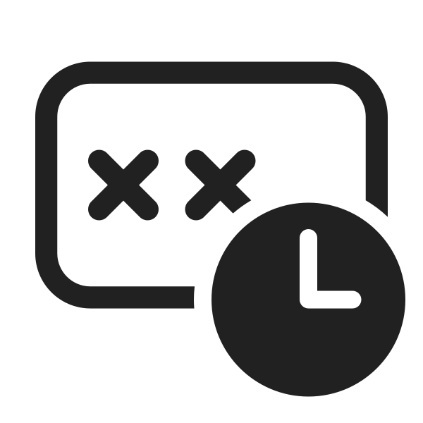 Ic Fluent Password Clock 48 Regular