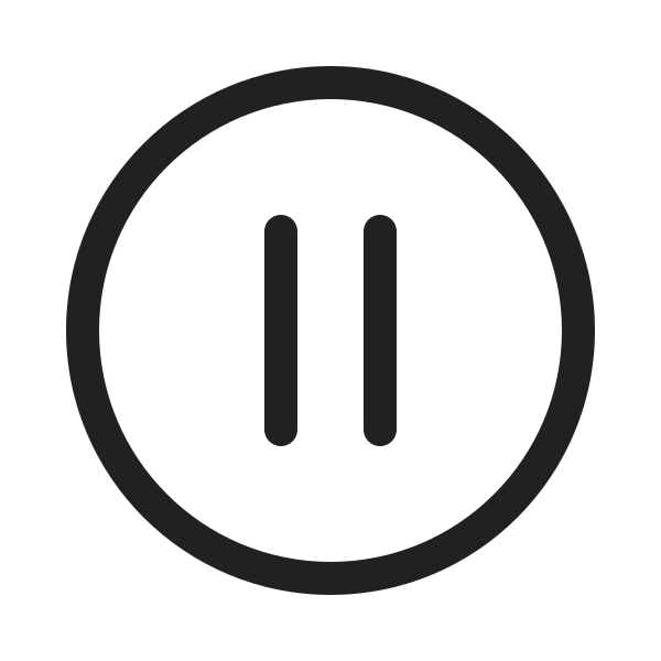 Ic Fluent Pause Circle 20 Regular